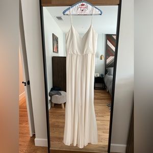 Hayley Paige Occasions White Jumpsuit style 5710